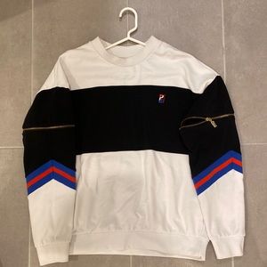 Womens P.E nation zipper arms Hoodie